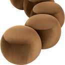  Color_Saddle -- Apollo Saddle Velvet Upholstered Bench IMAGE 7