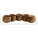 Color_Saddle -- Apollo Saddle Velvet Upholstered Bench IMAGE 9