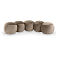  Color_Taupe -- Apollo Taupe Velvet Upholstered Bench IMAGE 1
