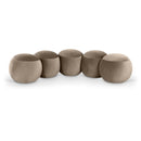  Color_Taupe -- Apollo Taupe Velvet Upholstered Bench IMAGE 1