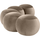 Color_Taupe -- Apollo Taupe Velvet Upholstered Bench IMAGE 5