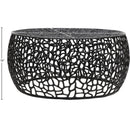  Meridian Priya Black Aluminum Coffee Table IMAGE 5