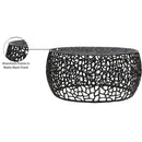  Meridian Priya Black Aluminum Coffee Table IMAGE 6