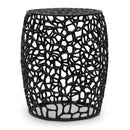  Meridian Priya Black Aluminum End Table IMAGE 1