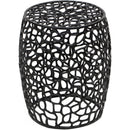  Meridian Priya Black Aluminum End Table IMAGE 3