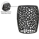  Meridian Priya Black Aluminum End Table IMAGE 6