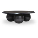  Meridian Globus Black Iron Coffee Table IMAGE 1