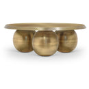  Meridian Globus Gold Iron Coffee Table IMAGE 1