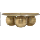  Meridian Globus Gold Iron Coffee Table IMAGE 6