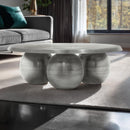  Meridian Globus Silver Iron Coffee Table IMAGE 2