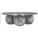 Meridian Globus Silver Iron Coffee Table IMAGE 6