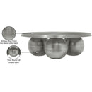  Meridian Globus Silver Iron Coffee Table IMAGE 7
