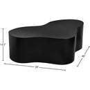  Meridian Tevere Black Large Iron Coffee Table IMAGE 6