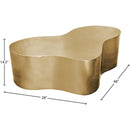  Meridian Tevere Gold Large Iron Coffee Table IMAGE 6