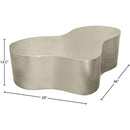  Meridian Tevere Silver Large Iron Coffee Table IMAGE 6