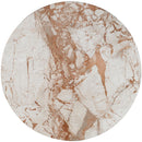  Meridian Genoa Cream Marble Coffee Table IMAGE 5