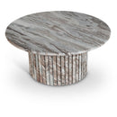  Meridian Genoa Brown Marble Coffee Table IMAGE 1