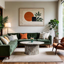  Meridian Genoa Brown Marble Coffee Table IMAGE 2