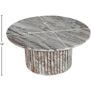  Meridian Genoa Brown Marble Coffee Table IMAGE 7