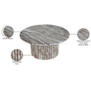  Meridian Genoa Brown Marble Coffee Table IMAGE 8