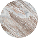  Color_Brown -- Genoa 48" Brown Marble Dining Table IMAGE 4