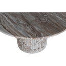  Color_Brown -- Genoa 48" Brown Marble Dining Table IMAGE 5
