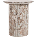  Meridian Genoa Brown Marble End Table IMAGE 3