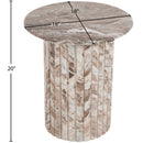  Meridian Genoa Brown Marble End Table IMAGE 7