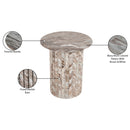  Meridian Genoa Brown Marble End Table IMAGE 8
