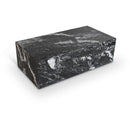  Meridian Bolzano Black Marble Coffee Table IMAGE 1