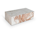  Meridian Bolzano Cream Marble Coffee Table IMAGE 1