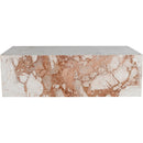  Meridian Bolzano Cream Marble Coffee Table IMAGE 3