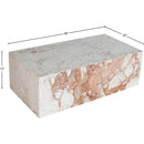  Meridian Bolzano Cream Marble Coffee Table IMAGE 6