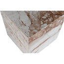  Meridian Bolzano Cream Marble End Table IMAGE 5