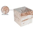  Meridian Bolzano Cream Marble End Table IMAGE 7