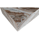  Meridian Bolzano Brown Marble Coffee Table IMAGE 5
