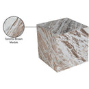  Meridian Bolzano Brown Marble End Table IMAGE 7