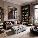  Meridian Bolzano Black Marble Coffee Table IMAGE 2
