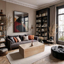  Meridian Bolzano Natural Travertine Coffee Table IMAGE 2