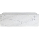  Meridian Bolzano White Marble Coffee Table IMAGE 3