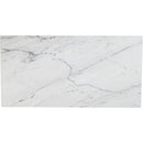  Meridian Bolzano White Marble Coffee Table IMAGE 4
