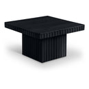  Meridian Spencer Black Solid Wood And Oak Veneer Coffee Table IMAGE 1