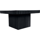  Meridian Spencer Black Solid Wood And Oak Veneer Coffee Table IMAGE 3