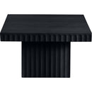  Meridian Spencer Black Solid Wood And Oak Veneer Coffee Table IMAGE 4