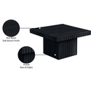  Meridian Spencer Black Solid Wood And Oak Veneer Coffee Table IMAGE 9