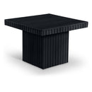  Meridian Spencer Black Solid Wood And Oak Veneer Coffee Table IMAGE 1
