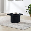  Meridian Spencer Black Solid Wood And Oak Veneer Coffee Table IMAGE 2