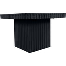 Meridian Spencer Black Solid Wood And Oak Veneer Coffee Table IMAGE 3