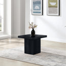  Meridian Spencer Black Solid Wood And Oak Veneer Coffee Table IMAGE 2