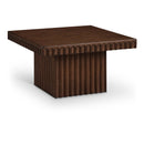 Meridian Spencer Brown Solid Wood And Oak Veneer Coffee Table IMAGE 1